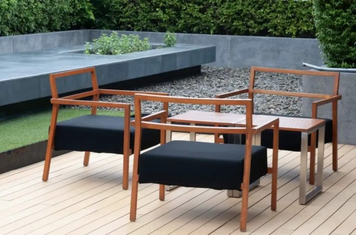 Mid century modern deck furniture