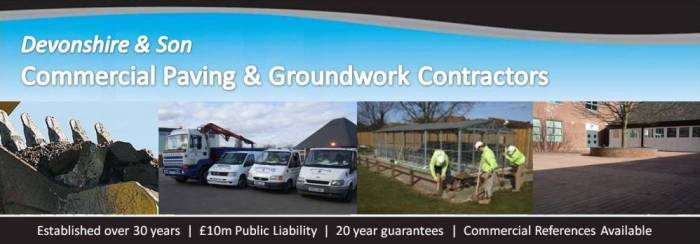 Commercial paving contractors groundwork bucks landscaping surfacing re