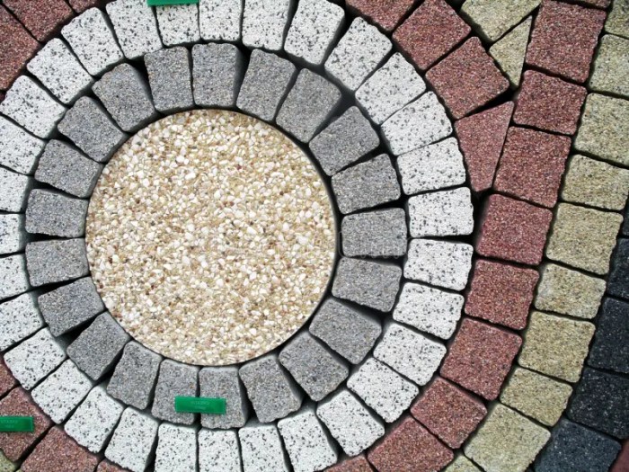 Grass stones paving background old preview